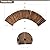 FURNDOOR 7 FT Wooden Garden Pathway with Non-Slip Surface, Roll Out Wooden Pathway Rustic Path Decorative Patio Pavers Boardwalk (Curved, Brown)