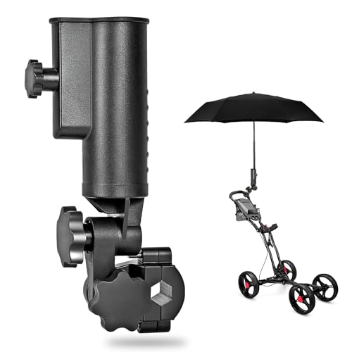 SANXIACAR Heavy Duty Golf Push Cart Umbrella Holder Aluminum Base 180
