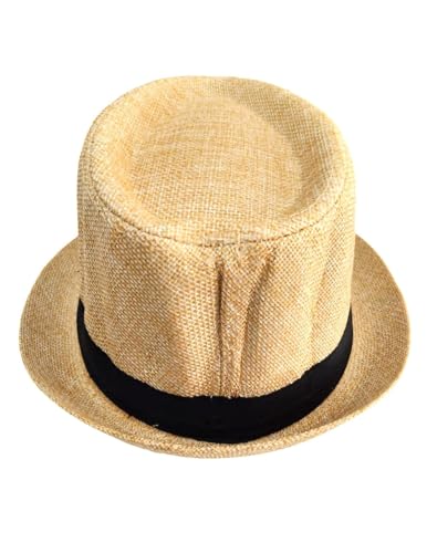 Image of BookMyCostume Golden Western Cowboy & Ballroom Style Hat| Fancy Dress Accessory for Dance, Stage Shows & Theme Parties For Kids