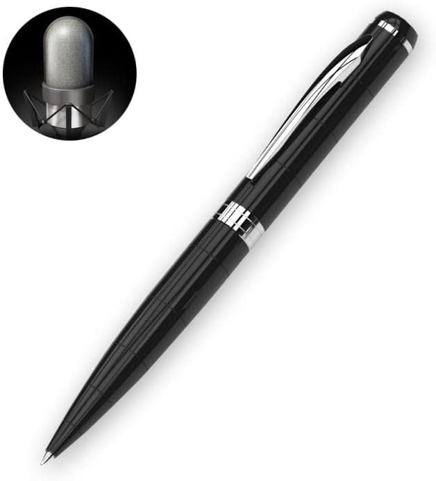 TECHNOVIEW Spy Pen Digital Voice Recorder with 8 GB Memory Store Long Recording Device, Mini Hidden Audio Recorder, HD Voice Activated Gadget for Home/Office/Meeting/Classes/Lectures/Speech/Interviews Hdq