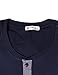 H2H Mens Casual Slim Fit Short Sleeve Henley T-Shirts Navy US L/Asia XL (D15S_KMT05S)