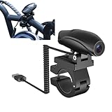 PUSOKEI Fahrrad-Action-Kamera für Lenker, Anti-Shake, Loop-, 130° Weitwinkelansicht, HD 720P Fahrrad-Videokamera für Motorradfahren Im Freien