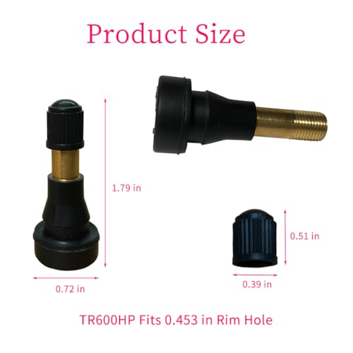 Image of 10Pcs TR600HP High Pressure Brass Valve Stems for Car Tires