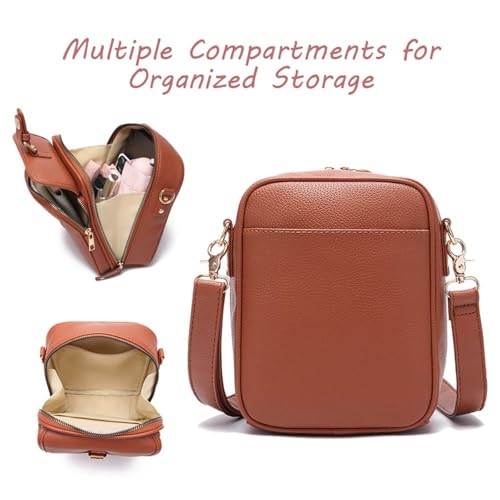 Balconfoster Crossbody Bag, Sculpture Crossbody Leather Bag, Anti Theft Leather Bag with Card Slots, Leathers Crossbodies3