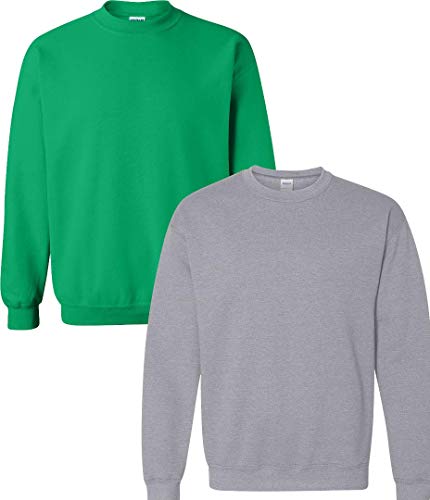 Camiseta Gildan Heavy Blend para look casual diario pack de 2 gris sport L