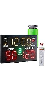 Digitale Sport-Anzeigetafel Für Volleyball, Basketball & Tennis - 4-stellige Punktezähler