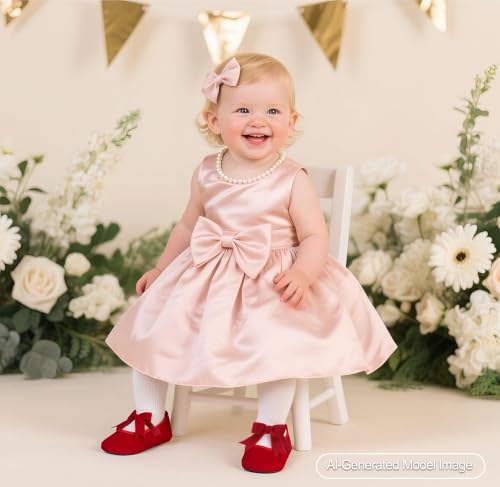 Image of PHIRAMIN Toddler Girl Mary Jane Dress Shoes-Little Girl School Uniform Shoes for Wedding Party
