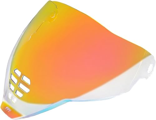 IC-06 - Protectores de casco para ICON Airflite, visera facial, parabrisas, accesorios para casco de moto (Revo rojo profundo), tamaño universal