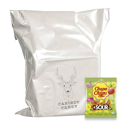 Chupa Chups Sour Lollipops - Tangy Cherry, Apple & Lemon Flavours, 120g - 2x Bags of 10