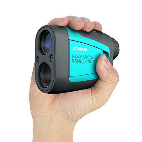 MiLESEEY Professional Precision Laser Golf Rangefinder 660 Yards with Slope Compensation,‚0.55yard Accuracy,Fast Flagpole Lock,6X Magnification,Distance/Angle/Speed Measurement for Golf,Hunting