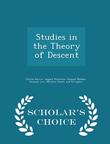 Studies in the Theory of Descent - Scholar's Ch... 1297458540 Book Cover