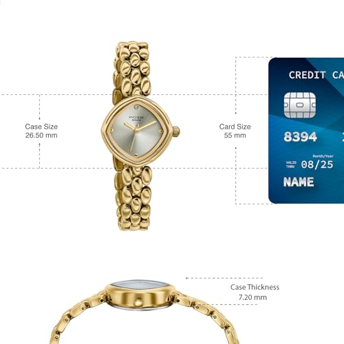 Image of Sonata Poze 9 with Quartz Analog with SS Solid Link Strap Watch for Women