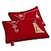 LYUN Packung von 2 Baumwollkissen, rotes Hochzeitskissen weich und gemütlich für Seitrücken- und Magenschwellen-Wirbelschutz