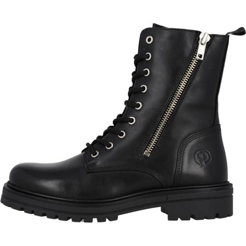 Girl's Kids Giraus G Ankle Boots - High Quality Cowhide Leather Boots - Lightly Lined for Cold Days - Robust TPR Sole - Handmade in Portugal, black, 7 Big Kid2