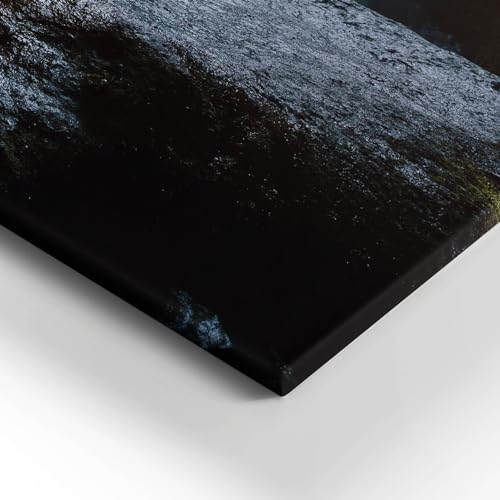 Image sur Toile peinte cascade de Gljufrabui Wallfluent 80x60cm