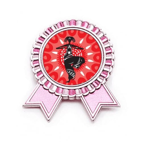 Broche rose Dance Celebrate de qualité en métal finition Mexique