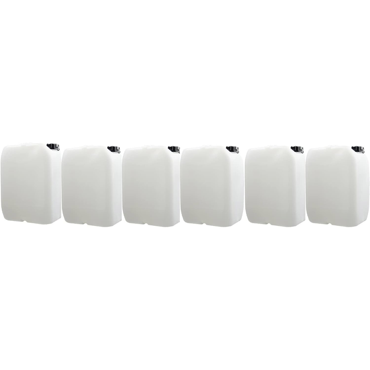 Itp Packaging 6 X 20 Litre Plastic Jerry Can With T/E Cap