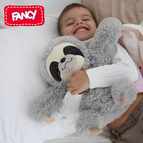 FANCY Faultier Kuscheltier 30 cm Kuschel Faultier Plüsch Sloth Stofftier Plüschtier Süß Plush lustige Geschenk für Kinder und Erwachsene, Mädchen und Jungen