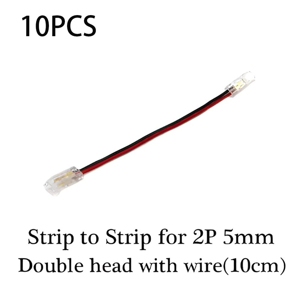 Amefil 10 Pieces 5 mm 2-pin LED Strip Connector - Image 3