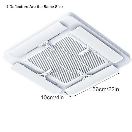 Deflettori d'aria da soffitto, deflettori d'aria regolabili per una migliore circolazione dell'aria in case, stanze e uffici