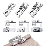 6 Pezzi Piedino Orlatore Universale, Piedino per Macchina da Cucire 3/4/6 mm Piedino per Orlo Arrotolato 4/8' 6/8' 8/8' Piedino per Macchina Accessori Cucito per Macchine da Cucire Domestiche