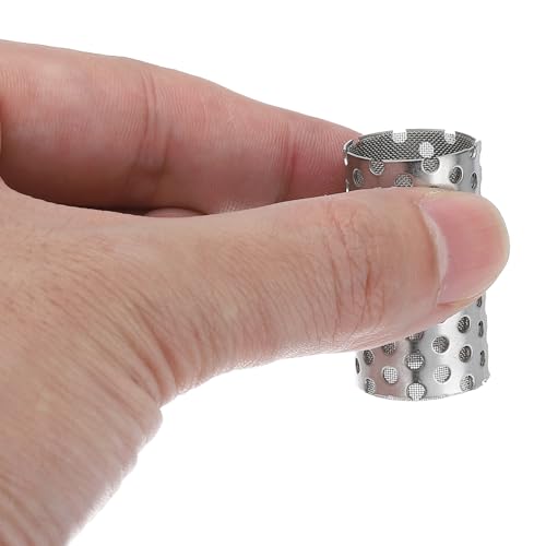 Image of PATIKIL 2 Pcs 18mm OD Strainer Mesh, 32mm H 80 Mesh Screen Y Shaped Strainer Filter Valve Mesh Screen 304 Stainless Steel Double Layer Strainer Mesh for Debris Pump Water Oil Separation