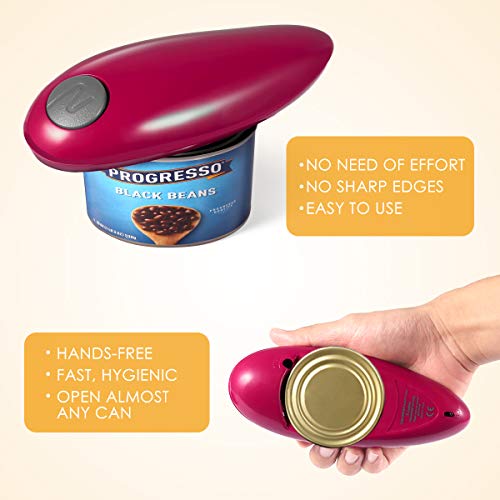 Electric Can Opener, Restaurant Can Opener, Smooth Edge Automatic Electric Can Opener! Chef's Best Choice - Thumbnail 6