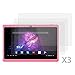 Turpro 3 Pack Ultra-thin Clear HD Screen Protector for 7" Tablet Alldaymall 7 Inch Android 4.4, Alldaymall A88X, AXESS TA2508-7BK 7" tablet, Axis 7" , Axis A23 7", Chromo, DeerBrook 7" A23, Dragon Touch Y88, Dragon Touch Y88X, FastTouch, iRulu 7", NeuTab N7, Noria Jr, Noria T2, ProntoTec Axius Series 7", Tagital 7" A23, Vuru T2, Vuru JR, Zeepad 7.0, Zeepad 7DRK
