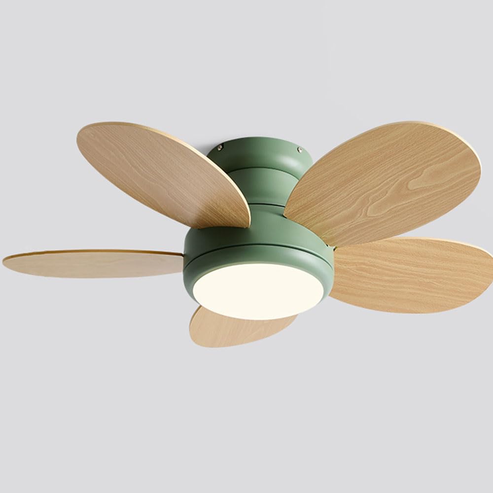 IBalody Indoor Colorful Ceiling Fan Light Remote 6 Speed Fan Light Kids Room Timing Ceiling Light With Fan 30dB Silent Ceiling Fan With LED Light For Kindergarten Dormitories Dining Room — image 1