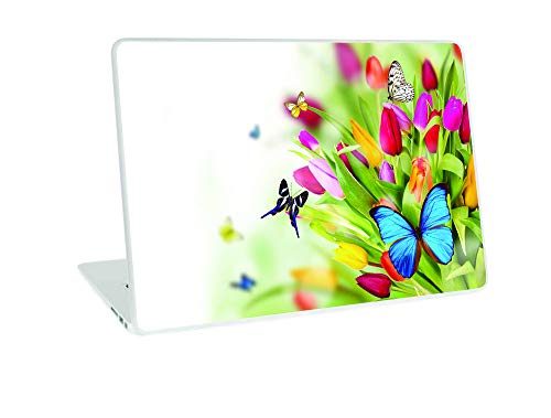Image of GalaxsiaTM Butterfly D8 Vinyl Laptop Skin /Sticker /Cover /Decal Compatible for Any 14 inch Inches Laptop (Hp /Dell /Sony /Acer /Lenovo /Asus. Etc) Or Notebook.