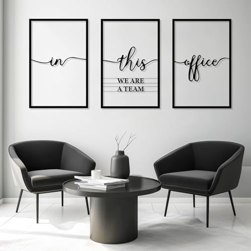 lecyin In This Office We Are a Team Metal Wall