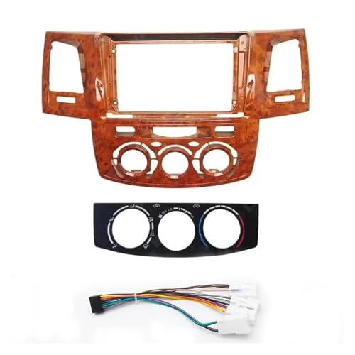 Façade autoradio 9 pouces pour réparer le tableau de bord modifié de Toyota Hilux