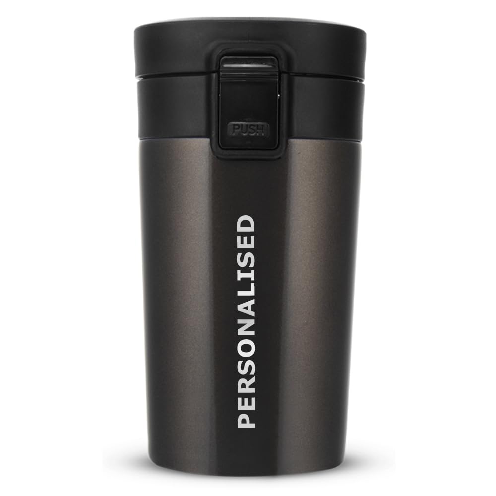 Borosil Personalised/Customized Bottle with Engraved Name & Logo Coffeemate Insulated Mug, Vacuum Insulated Travel Coffee Mug with Lid, 8 Hours Hot and 14 Hours Cold, 300 ml, Mocha (B0DFQBSXN2) Amazon Price History, Amazon Price Tracker