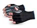 Superior S10VIBHF Vibrastop Nylon Anti Vibration Half Finger String Knit Glove with Anti-Vibe Chloroprene Coated Palm, Work, 7 Gauge Thickness, Small, Black (Pack of 1 Pair)