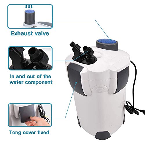 Polar Aurora 3332824 Free Media 265Gph / 370Gph / 525Gph External Aquarium Filter With Builtin Pump Kit Canister thumb #2