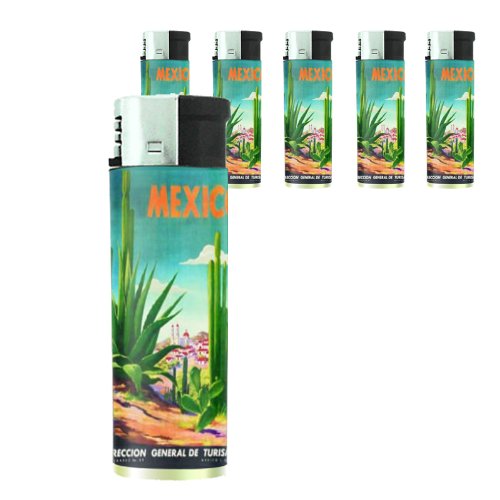 Encendedor electrónico recargable set 5 piezas miniatura 1