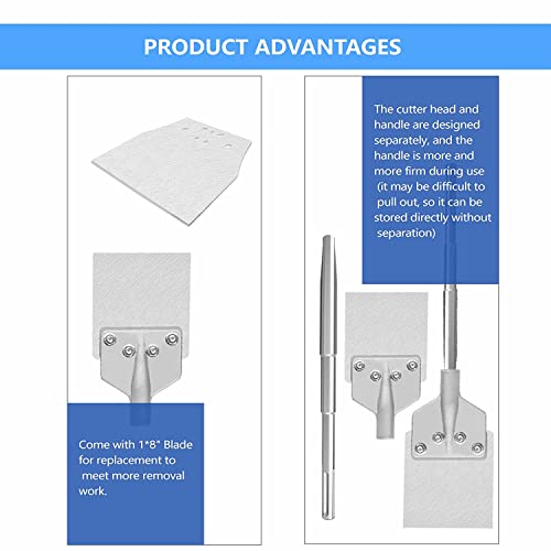 Gstk 6" Chisel Bit With Sds Max Shank, Replacement 8" Blade, And Screws For Tile, Masonry, Concrete, Brick, And Stone Work #TOP6
