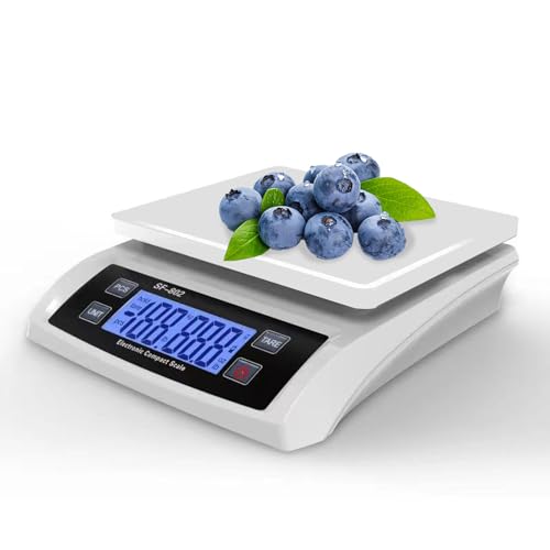 30kg Balance de Cuisine Professionnelle NuméRique en balance Alimentaire Balance de Cuisine Comptant les éChelles Multifonctionnel avec LCD Balances...