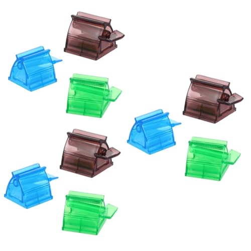 minkissy Sets Toothpaste Dispenser for Home Manual Squeezer Plastic Toothpaste Squeezer Wall Mount Easy to Use Pcs