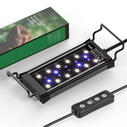 Hygger Zoo 8W UVB LED Reptile Light with Dimming & Modes