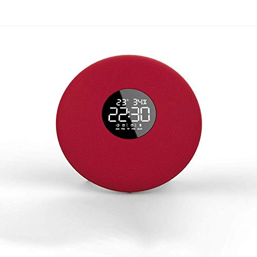 Wecker Fernbedienung Bluetooth-Lautsprecher Mini tragbare Computer Lautsprecher Bildschirm Schlafzimmer Mode Lautsprecher Stoff Schwarz und