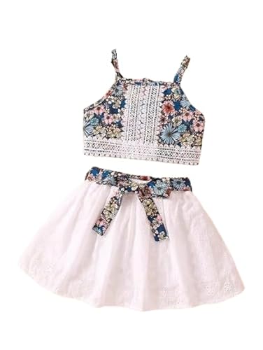 Ashikta Enterprise Girl Floral Print Fit  Flared D