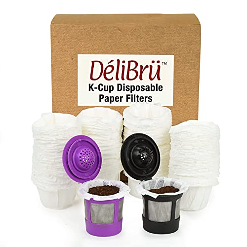 Reusable K Cups For Keurig With 300Pcs Paper Filters For Reusable Coffee Pods By Delibru. Keurig Filters Works With 2.0 And 1.0 #TOP2