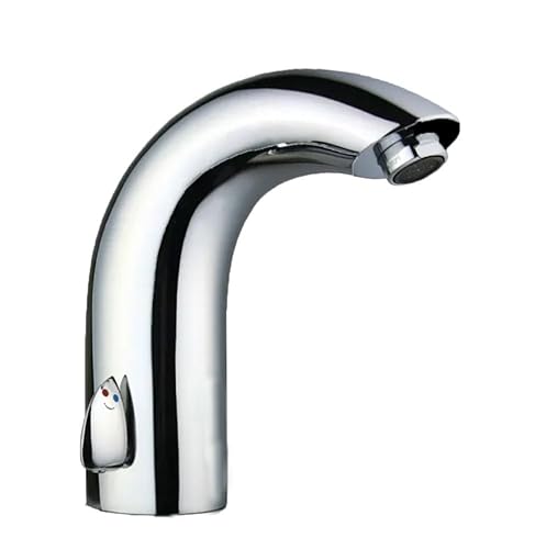 BAGNOCLIC - Rubinetto Miscelatore Elettronico Automatico | Ad Infrarossi | Cromo, Cromata, Ottone, Neutro | Installazione Facile | Sistema Antimanomissione