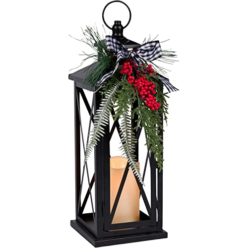 Orchid & Ivy 14-Inch Rustic Light Up Black Metal Christmas
