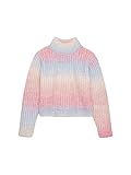 Strickpullover mit Steifen als Verlauf, Rippbündchen am Saum und leichtem Stehkragen Mit überschnittenem Ärmel für eine lockere Passform