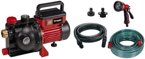 Einhell Gartenpumpe GC-GP 6040 ECO (600 W, max. 3.6 bar, 4000 L/h Fördermenge, Wassereinfüllöffnung /-ablassschraube, inkl. 5-tlg. Zubehör-Set)