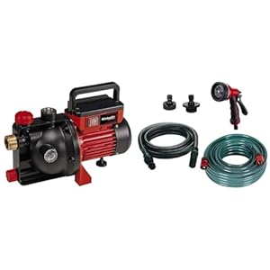 Einhell Gartenpumpe GC-GP 6040 ECO (600 W, max. 3.6 bar, 4000 L/h Fördermenge, Wassereinfüllöffnung /-ablassschraube, inkl. 5-tlg. Zubehör-Set)