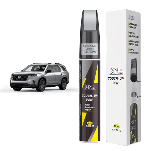 XNA Lunar Silver Metallic(NH-830M) for Honda Touch Up Paint, Car Scratch Remover for Nicks and Chips Repair, 2-In-1 Quick & Easy Fix Car Scratch Repair Kit with Exact Color-Matched