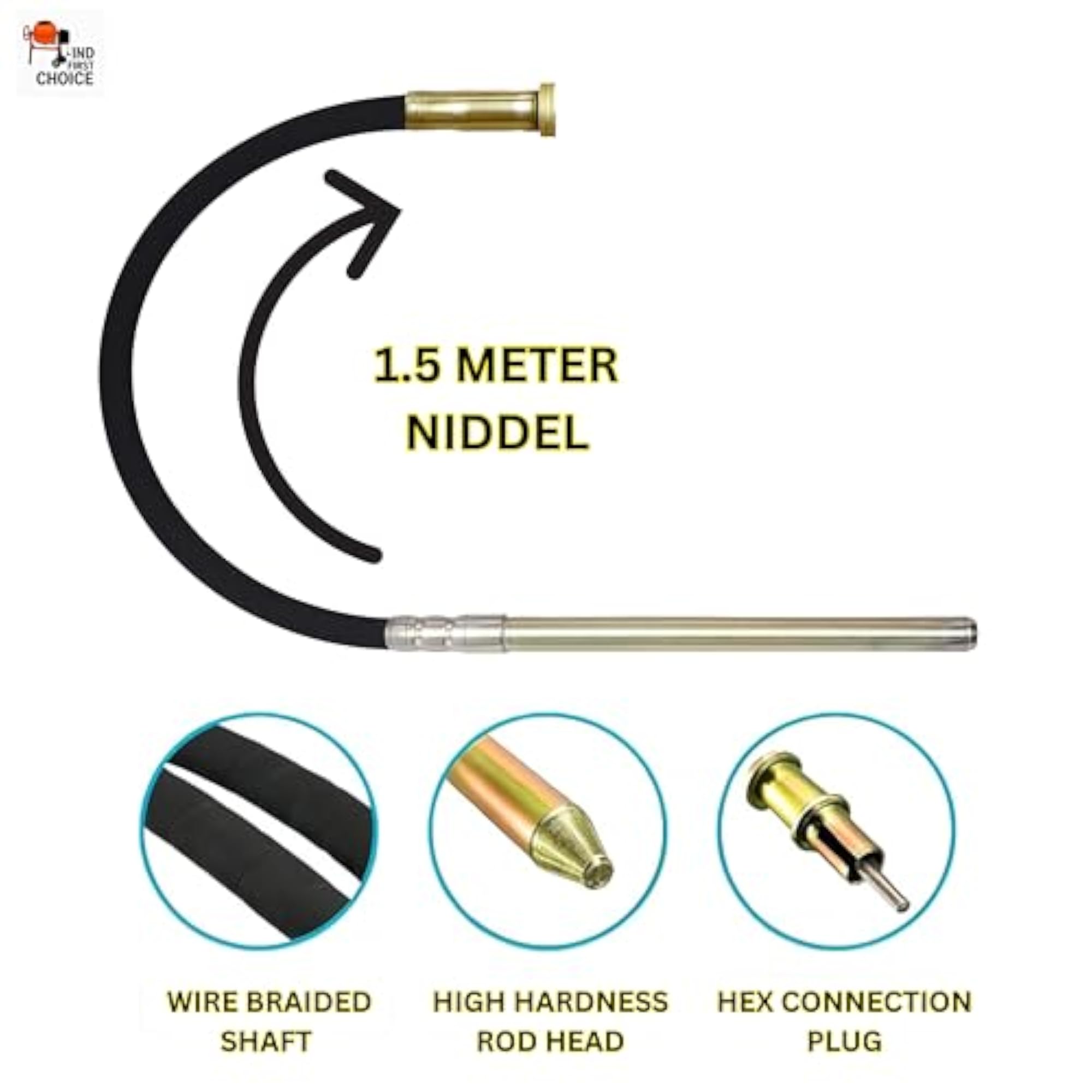 Concrete Vibrator 1000W with Copper Armature